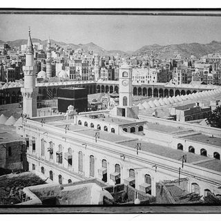 منظر تاريخي لمكة والمسجد الحرام حوالي عام 1910